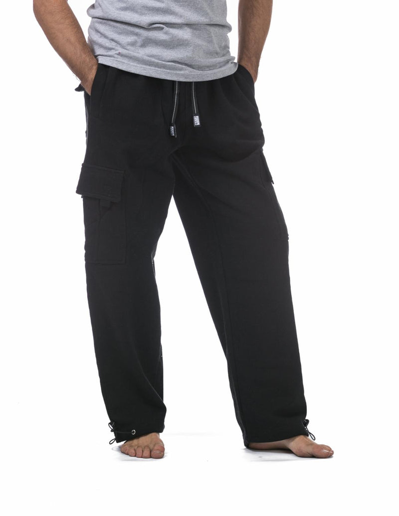 Pro Club Heavyweight Fleece Cargo Pants (Black) 162BLK - FRESH N FITTED