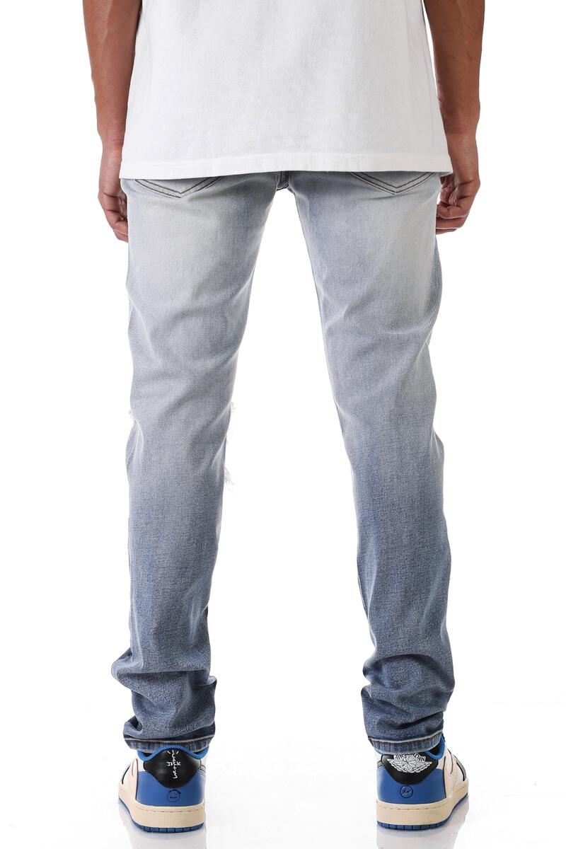 KDNK 'Ripped Distressed' Jeans (Faded Blue) KND4494 - Fresh N Fitted Inc