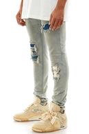 KDNK 'Under Patch' Denim (Steel Blue) KND4515 - FRESH N FITTED