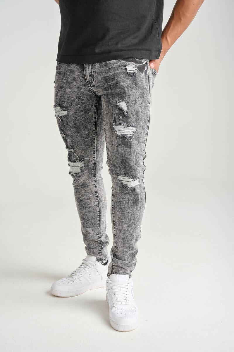 Spark 'Ripped' Denim (Ice Black) 1920 - FRESH N FITTED