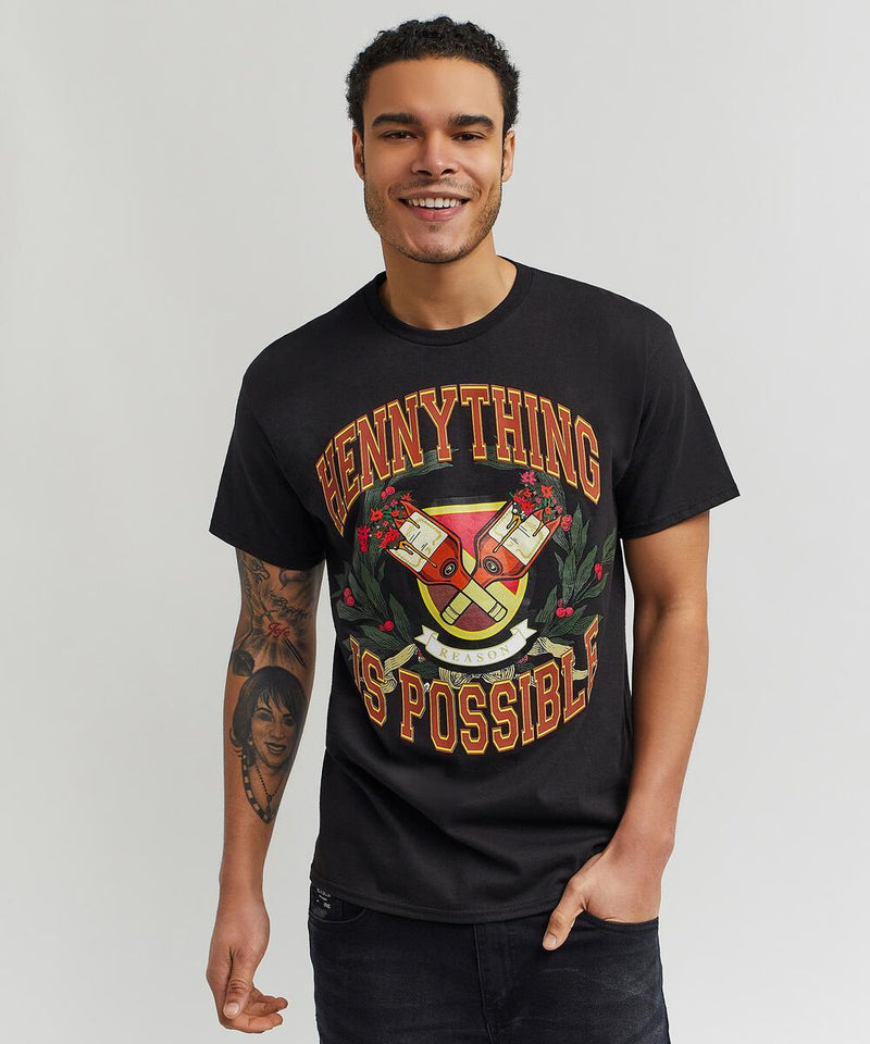 Reason 'Hennything Varsity' T-Shirt (Black) 22T5 - Fresh N Fitted Inc