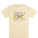 Stay Cool 'Surf' T-Shirt (Cream) - Fresh N Fitted Inc