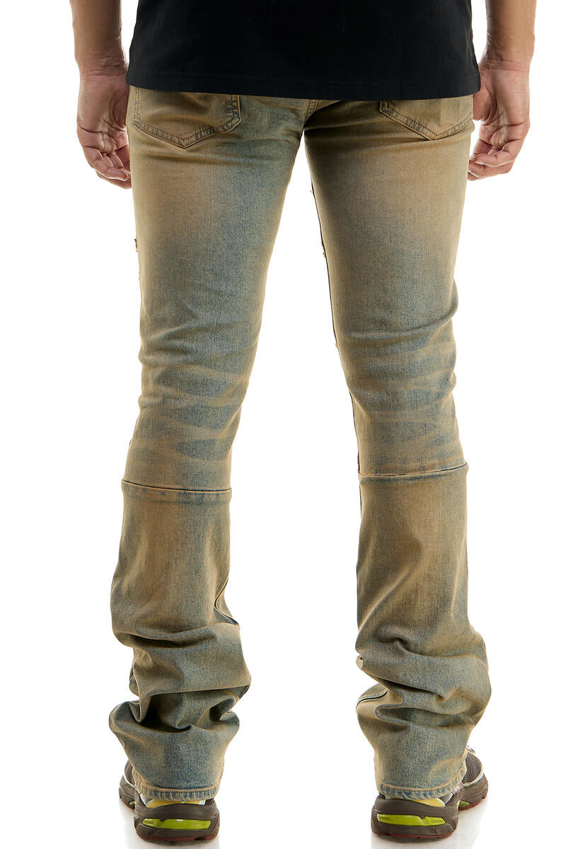KDNK Raw Edge Skinny Flare Denim KND4602 (T.M.Blue)