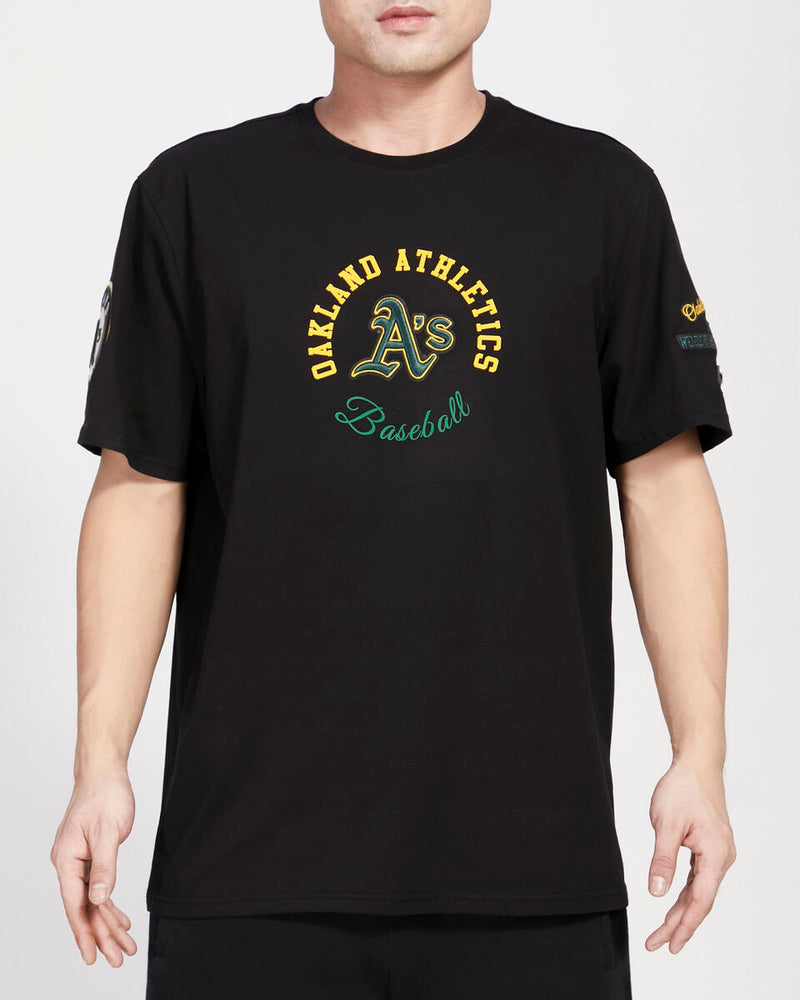 Pro Standard 'Oakland Athletics Hybrid SJ Tee' (Black) LOA139531 - Fresh N Fitted Inc
