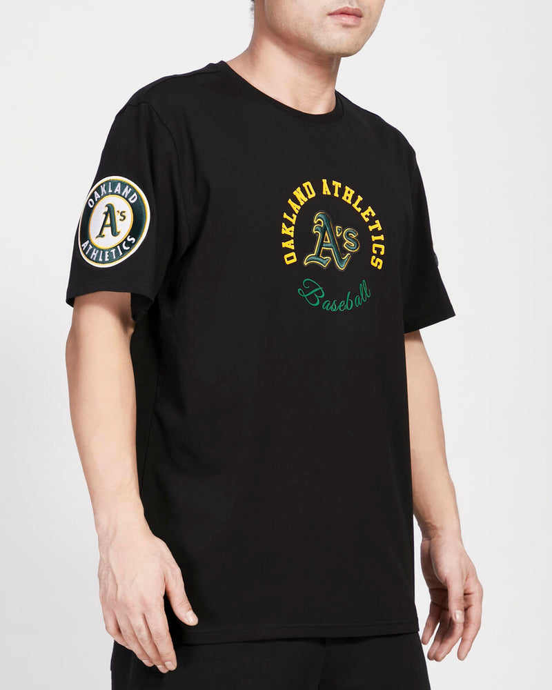 Pro Standard 'Oakland Athletics Hybrid SJ Tee' (Black) LOA139531 - Fresh N Fitted Inc