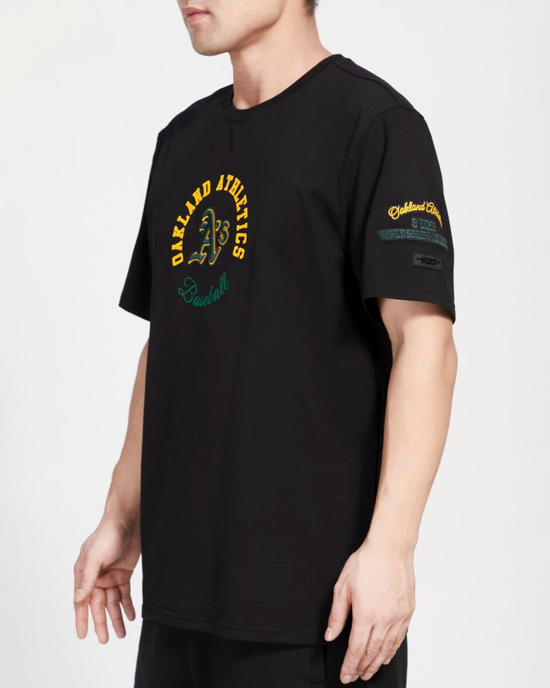 Pro Standard 'Oakland Athletics Hybrid SJ Tee' (Black) LOA139531 - Fresh N Fitted Inc
