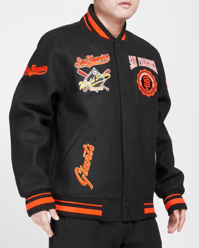Pro Standard 'San Francisco Giants' Crest Emblem Varsity Jacket - Fresh N Fitted Inc