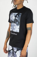 Rebel Minds 'Vintage Rose' T-Shirt (Black) 141-173 - FRESH N FITTED