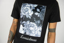 Rebel Minds 'Vintage Rose' T-Shirt (Black) 141-173 - FRESH N FITTED