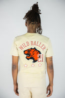 Rebel Minds 'Wild Baller' Graphic T-Shirt (Khaki) 141-164 - FRESH N FITTED