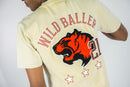 Rebel Minds 'Wild Baller' Graphic T-Shirt (Khaki) 141-164 - FRESH N FITTED