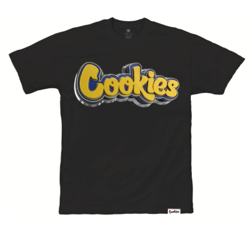 Cookies '3D Logo Ring' T-Shirt (Black/Yellow) - FRESH N FITTED