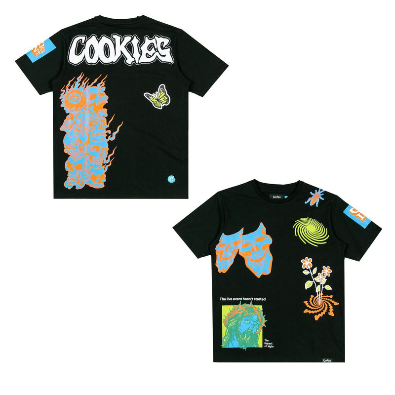 Cookies 'Highest of Highs' Knit T-Shirt (Black) - FRESH N FITTED