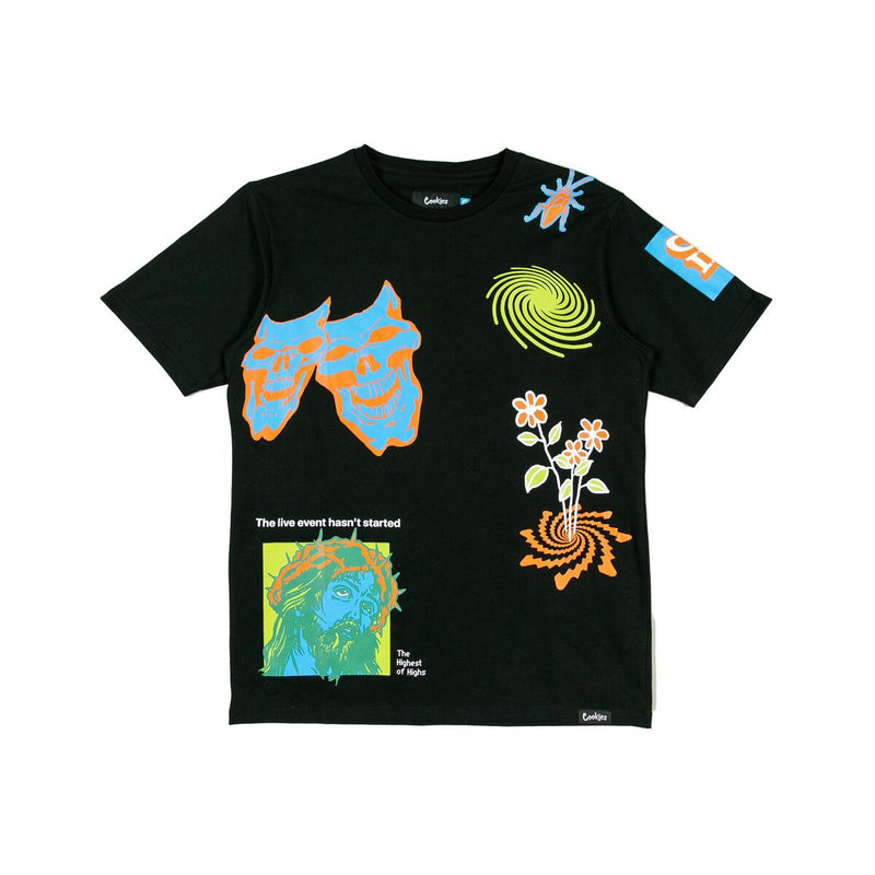 Cookies 'Highest of Highs' Knit T-Shirt (Black) - FRESH N FITTED