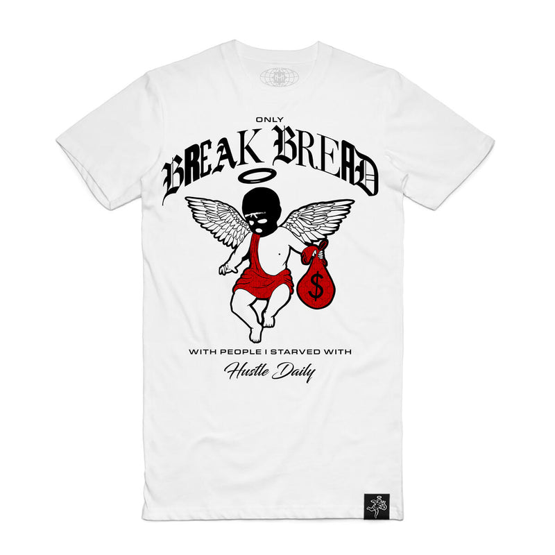 Hasta Muerte 'Only Break Bread' T-Shirt (White) - FRESH N FITTED