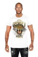 George V 'Tiger' Tee (White) GV-S2748 - FRESH N FITTED