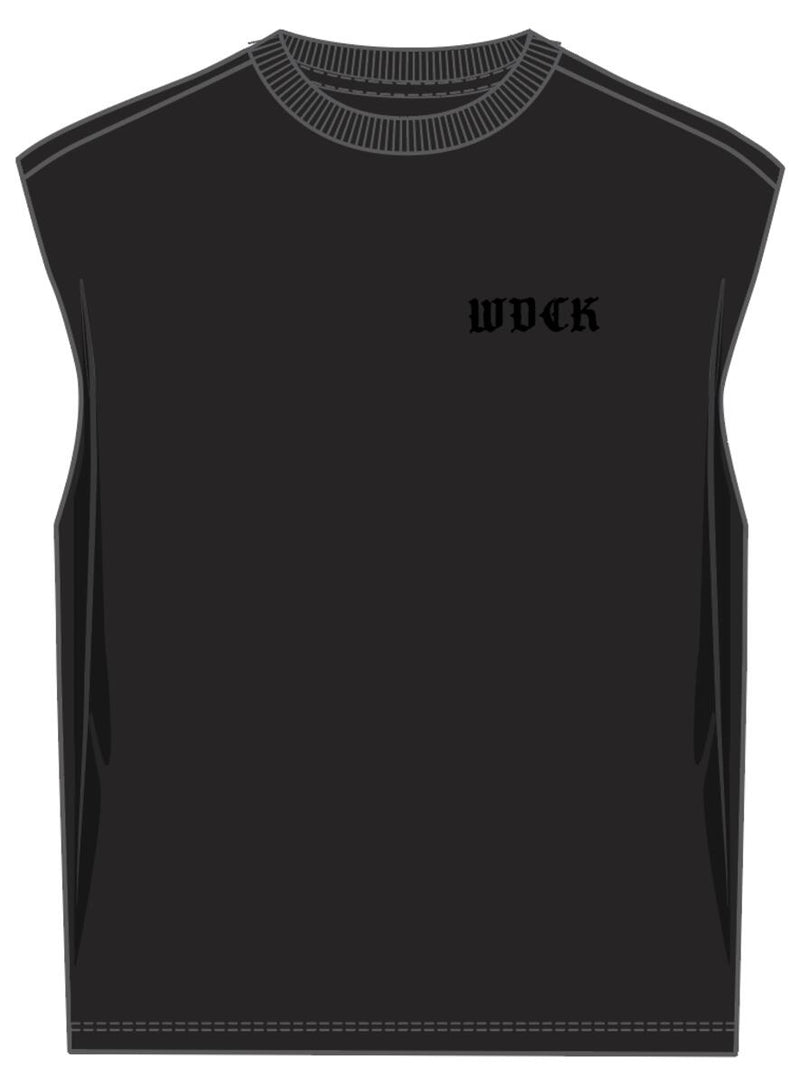 Wedding Cake 'WDCK' Sleeveless T-Shirt (Black) WC1970878 - FRESH N FITTED