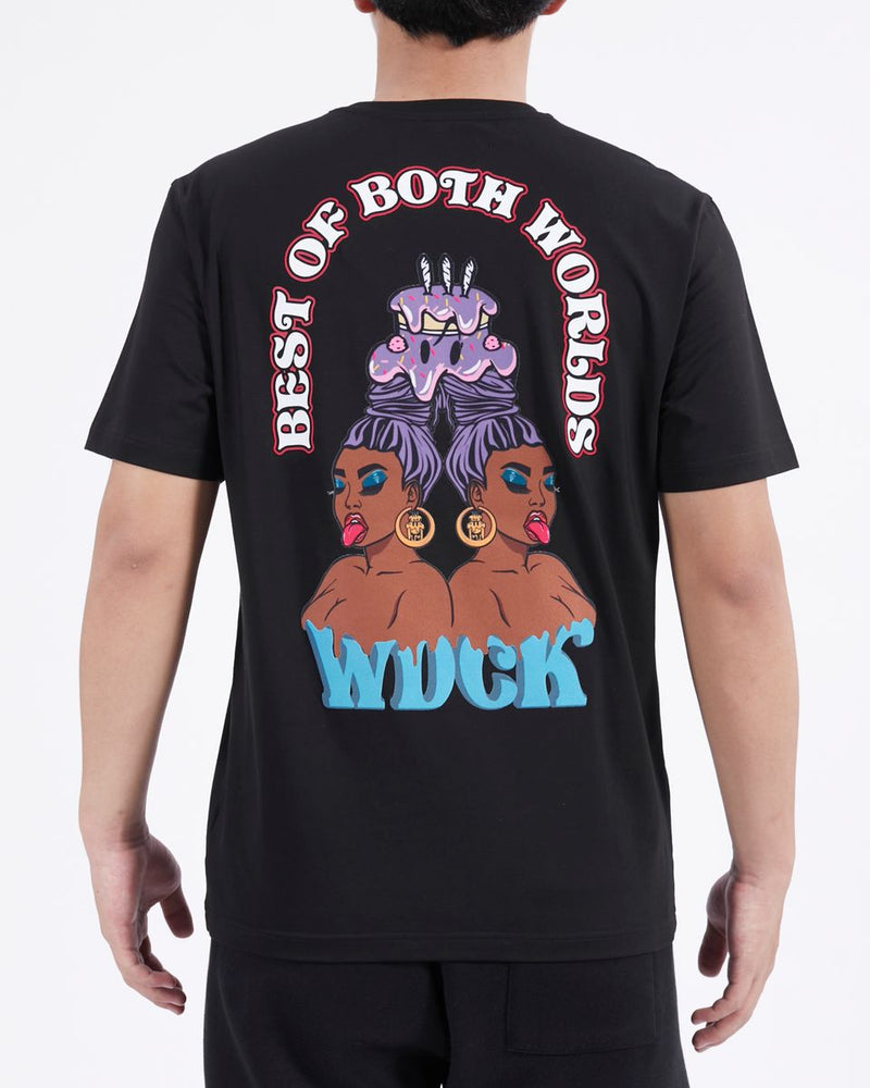 Wedding Cake 'Best Of Both Worlds' T-Shirt (Black) WC1970874 - FRESH N FITTED