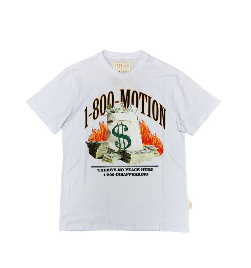 Last Project '1-800 Motion' Over Sized T-Shirt (White) LP201 - FRESH N FITTED