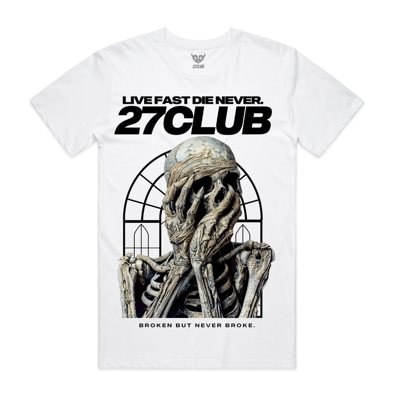 27 Club 'Live Fast Die Never T-Shirt - FRESH N FITTED