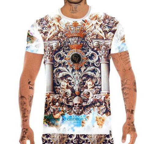 George V 'Renaissance' Tee (Multi) GV2756 - FRESH N FITTED