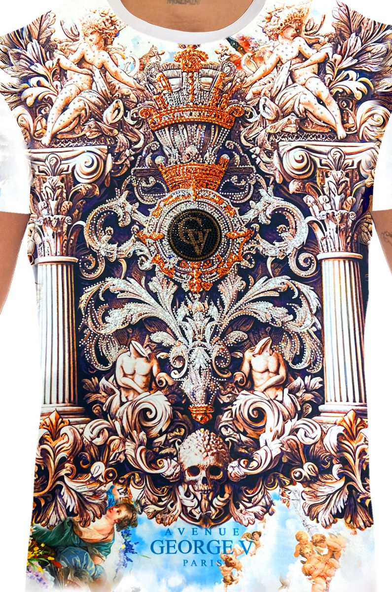 George V 'Renaissance' Tee (Multi) GV2756 - FRESH N FITTED