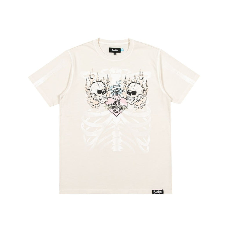Cookies 'Light The Bones' T-Shirt (Washed Cream) - FRESH N FITTED