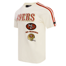 Pro Standard San Francisco 49ers 'Striped Retro Classic' T-Shirt (Eggshell) FS4143593