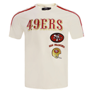 Pro Standard San Francisco 49ers 'Striped Retro Classic' T-Shirt (Eggshell) FS4143593