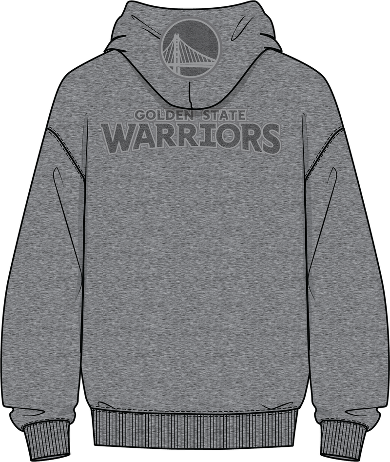 Pro Standard Golden State Warriors Reverse French Terry Fleece Hoodie (Dark Heather Grey) BGW5515877 - FRESH N FITTED