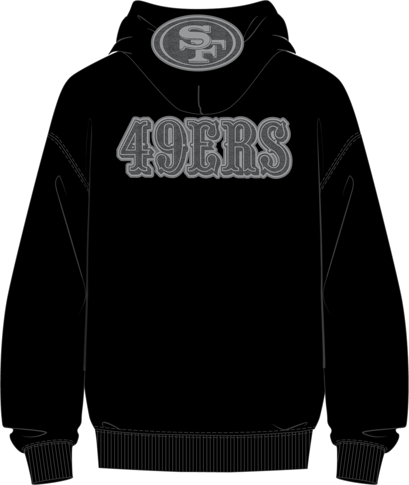 Pro Standard San Francisco 49ers Reverse French Terry Fleece Hoodie (Black) FS45410559 - FRESH N FITTED