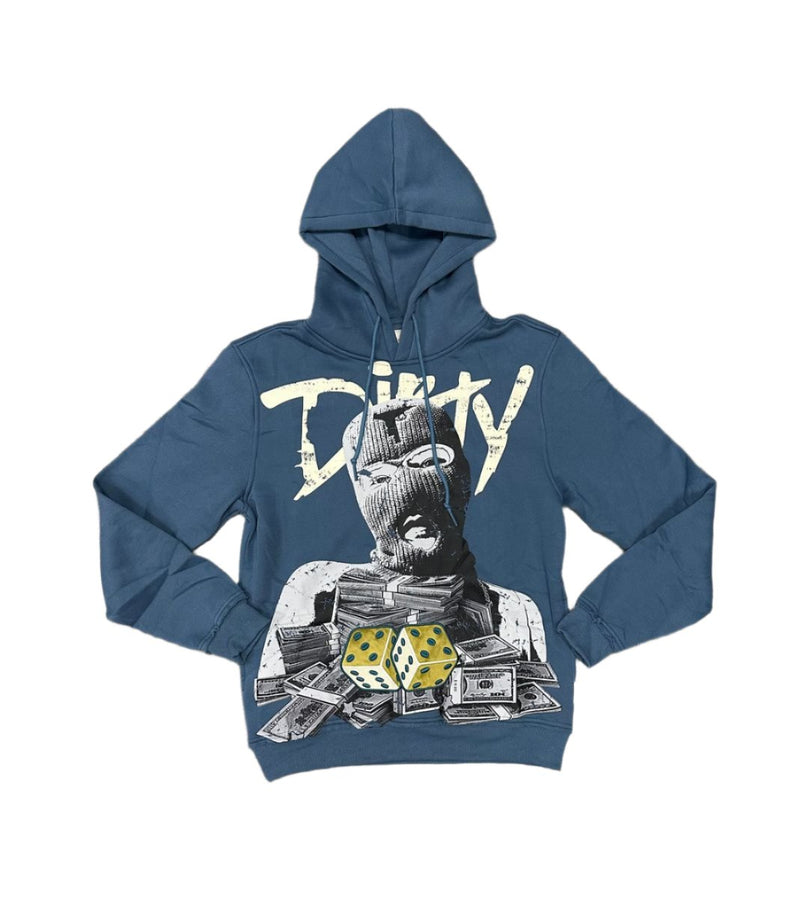Last Project 'Dirty' Hoodie (Storm Blue) LPH237 - FRESH N FITTED