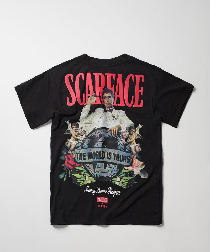 Reason 'Scarface The World Is Yours' Washed Tee (Black) FJ24-23