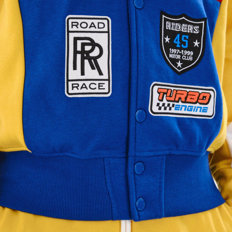 Copper Rivet 'Speed Racing' Fleece Jacket (Royal) 431082 - FRESH N FITTED