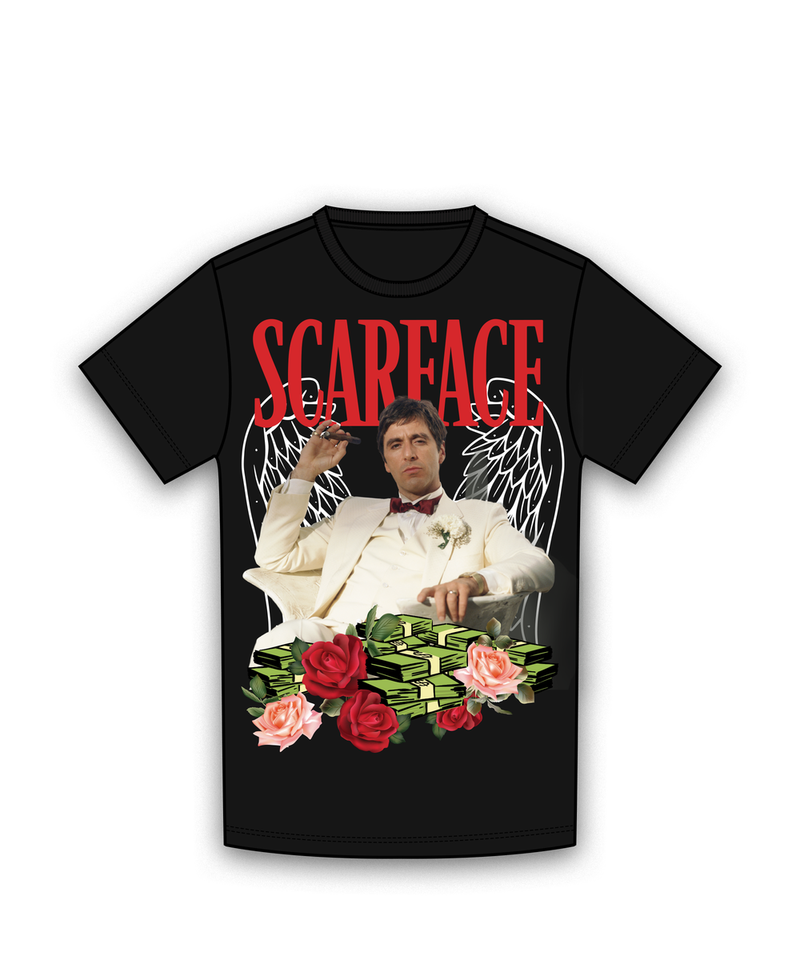 Reason 'Scarface Roses' Tee (Black) SP25-003