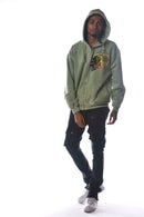 DISSORDER 'Spirit' Zip Up Hoodie (Sage) GN4107-SAG