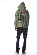 DISSORDER 'Spirit' Zip Up Hoodie (Sage) GN4107-SAG