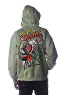DISSORDER 'Spirit' Zip Up Hoodie (Sage) GN4107-SAG