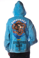 DISSORDER 'Established Alone' Zip Up Hoodie (Aqua) GN4103-AQU