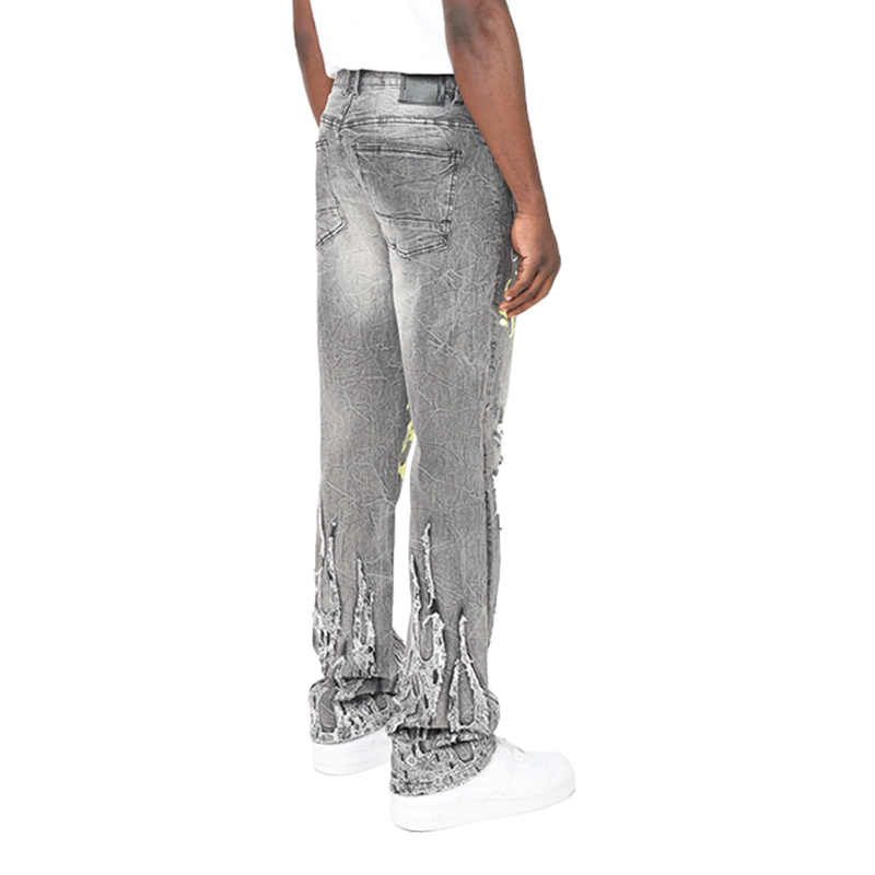 Smoke Rise 'Dystopia' Straight Denim (Eris Grey) JP25146 - FRESH N FITTED