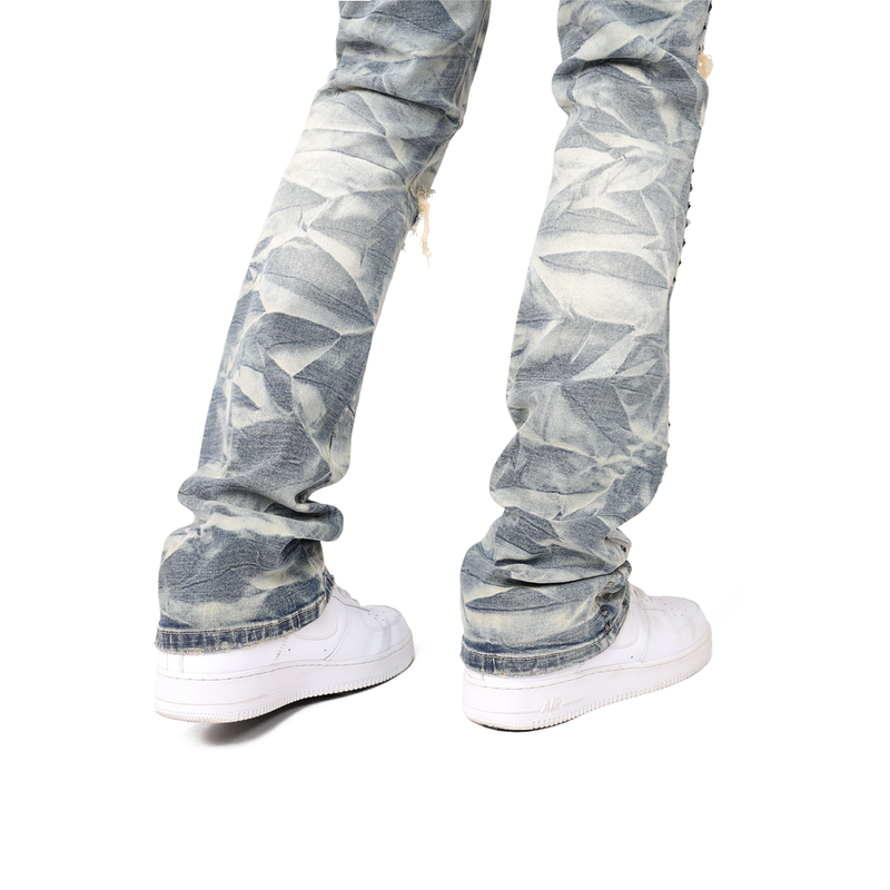 Smoke Rise 'Studded R&R Stacked' Denim (Blue Toast) JP25128 - FRESH N FITTED
