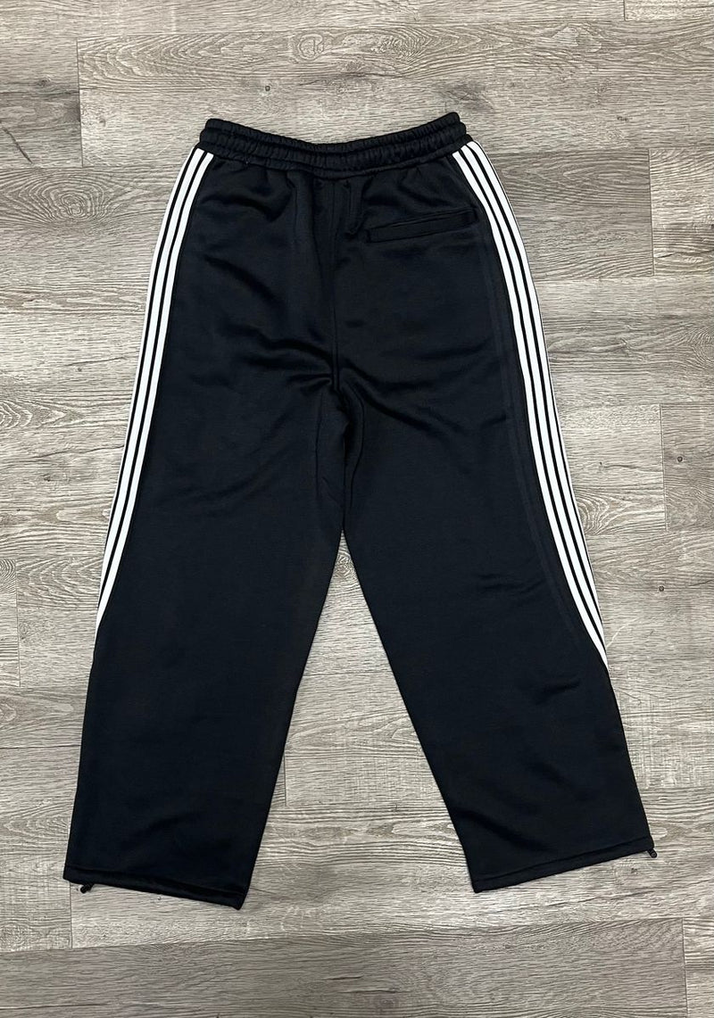 BKYS 'Stripped' Flecce Baggy Pants (Black) P1231 - FRESH N FITTED
