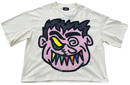 LGNDZ ' Colourful Smile ' Oversized Cropped T-Shirt (Cream) LG1408 - FRESH N FITTED