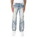 Smoke Rise 'Fray Patch' Denim (Rhodes Blue) JP25248 - FRESH N FITTED