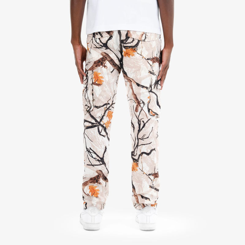 Copper Rivet 'Ripstop' Slim Straight Cargo Pants (White Camo) 413265