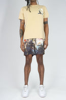 Rebel Minds 'Arts Of War' Graphic T-Shirt (Khaki) 151-113 - FRESH N FITTED