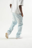 Taker 'Workwear' Baggy Fit Denim (Light Blue) T4102 - FRESH N FITTED