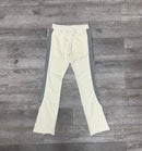 BKYS 'Stripped' Fleece Stacked Pants (Off White) P1264 - FRESH N FITTED