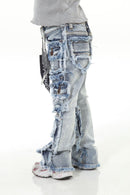 Stylo Kids Stacked Flare Denim (Lt. Blue) 7PKT-003 - FRESH N FITTED