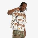Copper Rivet 'Worldwide' Oversize Crop T-Shirt (White Camo) 511021 - FRESH N FITTED